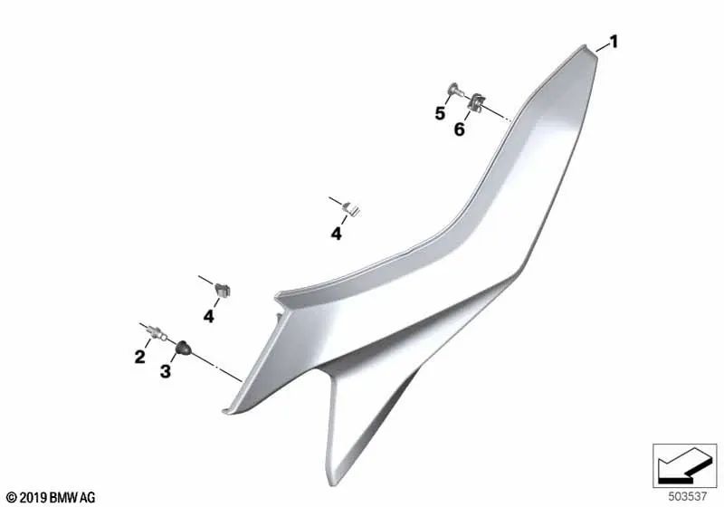 Ball pivot for BMW X5 E70N, X6 E71, Motorrad C K08, K09, F K73, R K21, S K69 (OEM 13717590239). Genuine BMW