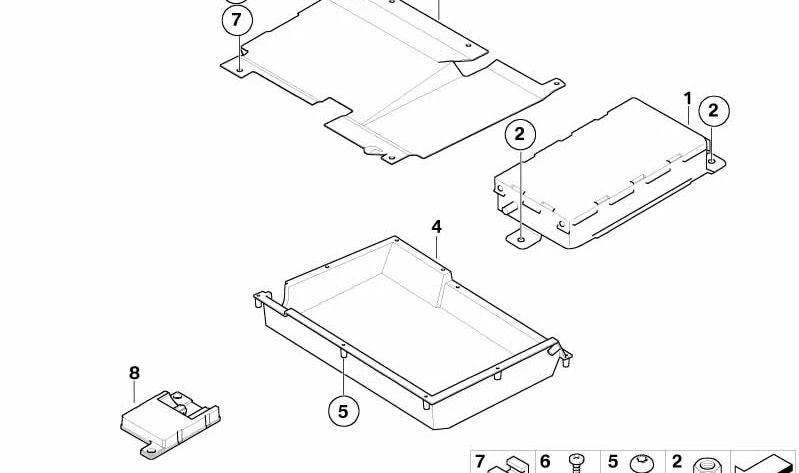 Tornillo de cabeza avellanada OEM 07146986085 para MINI R50, R52, R53. Original MINI. Ideal para fijaciones interiores o componentes del sistema de navegación según equipamiento.