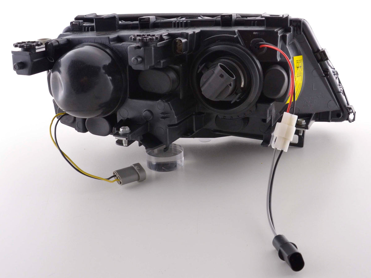 Faros delanteros ojo de ángel para BMW Serie 3 Berlina E46 01-03 negro