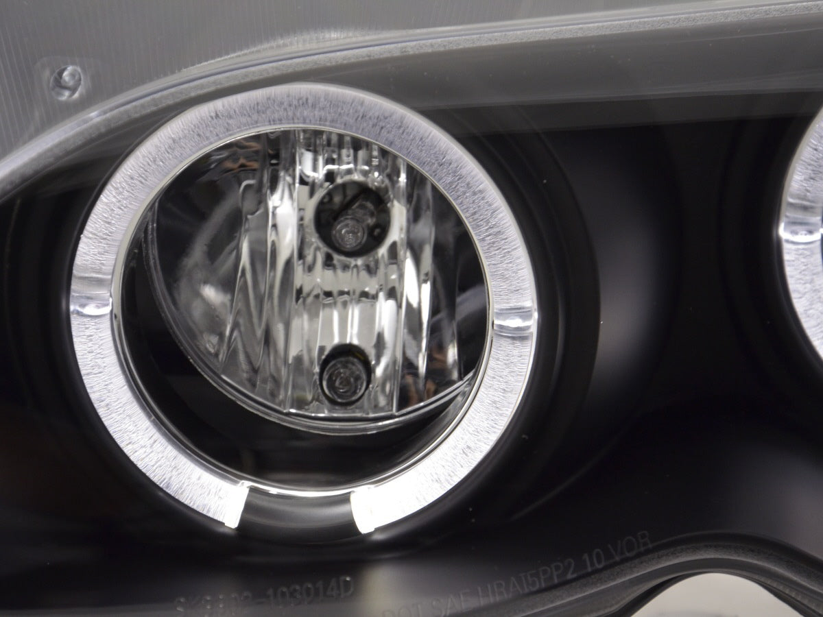 Faros delanteros delanteros BMW Serie 3 E46 Berlina / Touring 02-05 negro para volante a la derecha