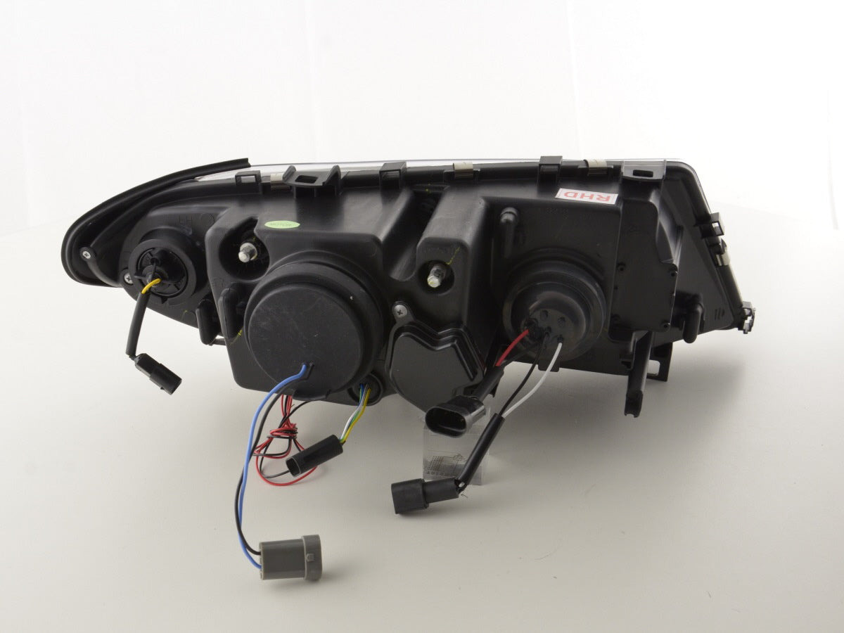 Faros delanteros delanteros BMW Serie 3 E46 Berlina / Touring 02-05 negro para volante a la derecha
