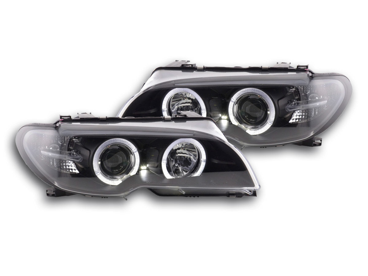 Faros delanteros delanteros BMW Serie 3 E46 Coupé, Cabrio 03-05 negro