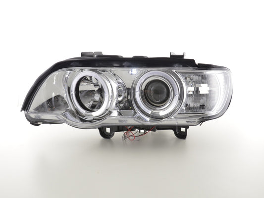 Faróis dianteiros BMW X5 E53 98-02 cromados