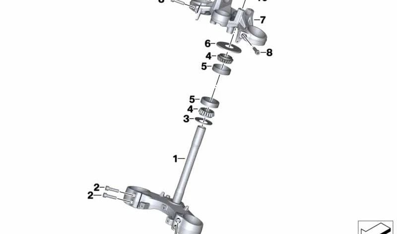 Chapa cobertora OEM 31427658259 para motos BMW F 650 CS, F 800 GT, F 800 S, F 800 ST, F 800 R. Original BMW Motorrad.