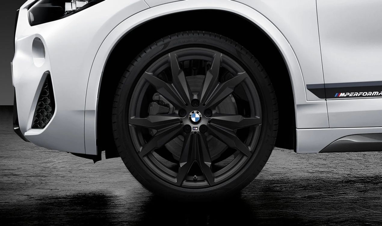 Complete wheel set M Double Spoke 717 for BMW X1 F48, F48N, X2 F39 (OEM 36112459622). Original BMW