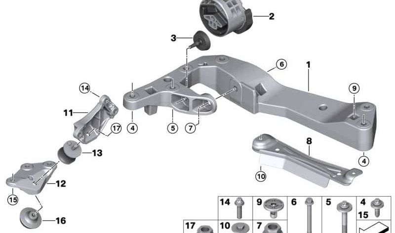 Labio aerodinámico OEM 31146875062 para BMW G80, G81, G82, G83, F90, G30, G31, G32, G11, G12, F91, F92, F93, G15, G16, F95, F96, F98, G07. Original BMW.