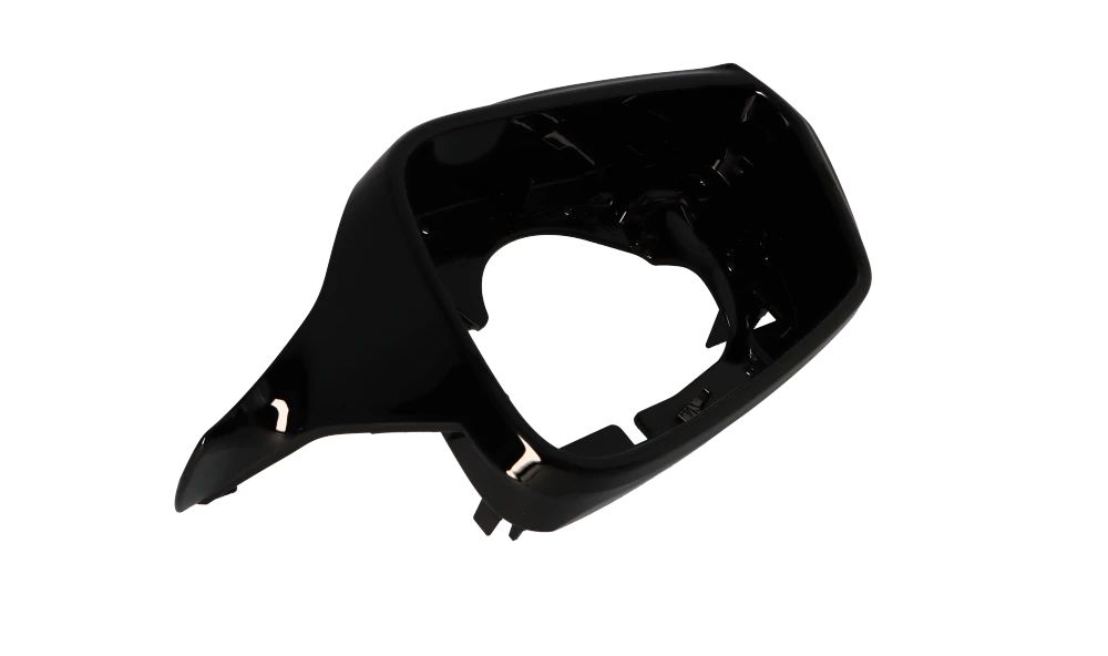Soporte izquierdo de retrovisor Shadow-Line OEM 51167308643 para BMW F07, F10, F11, F06, F12, F13, F01, F02. Original BMW.