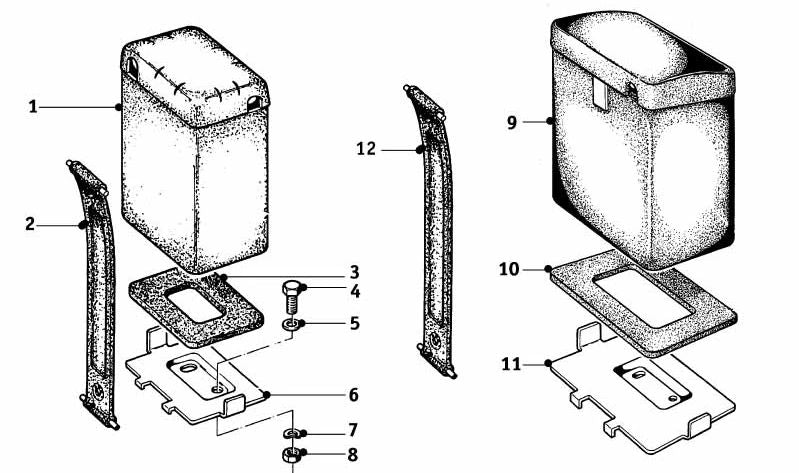Correa de sujeción corta OEM 61218042140 para BMW E46,E60,E61,E81,E82,E83,E84,E85,E87,E88,E90,E91,E92,E93,E70,E71,E72,F01,F02,F10,F11,F12,F13,F20,F30,F31,F32,F34,F36,F48,F25,F26,R55,R56,R57,R58,R59,R60,R61. Original BMW.