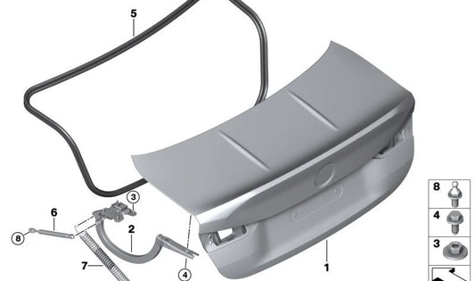 Rótula de suspensión OEM 41007458666 para BMW G20, G28, G80, G22, G82, F26, E71, E72, F60. Original BMW.