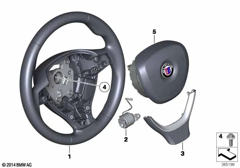 Decoração de vôo para BMW 5 F07 Series, F10, F11, F18, Série 6 F06, F12, F13, Série 7 F01, F02, F04 (OEM 32336787441). BMW original