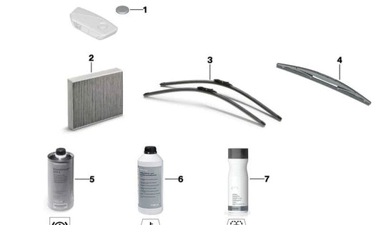 OEM 64115A50995 Nano Particle Filter for BMW (Compatible Models: G42, G20, G21, G28, G80, G22, G23, G26, G82, G83, G01, G08, F97, G02, F98, G29). Original BMW