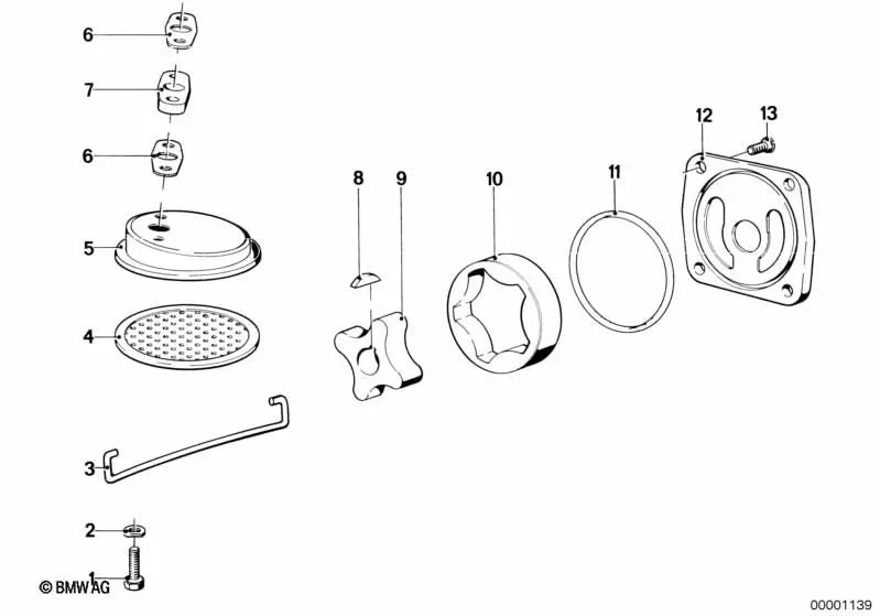 Rotor interior OEM 11411253294 para motos BMW R50/5, R60/5, R75/5. Original BMW Motorrad.