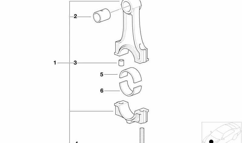 Biennas Game OEM 11242243157 per BMW E36, E34, E39, E38. BMW originale.