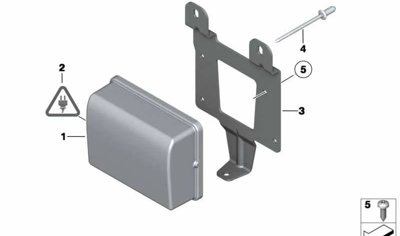 Soporte sensor ACC OEM 66316782152 para BMW F07 (520d, 528i, 530d) con motores N47, N57 y N20. Compatible con versiones automáticas y tracción trasera. Original BMW.