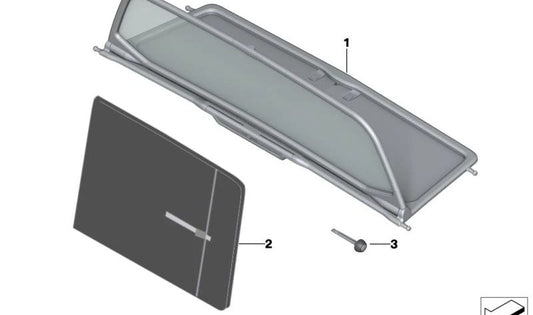 Bolsa defletora de vento para BMW G23, G83 (OEM 54348496837). BMW originais.