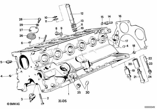 Juego de juntas del cárter OEM 11119063134 para BMW E21, E12. Original BMW.