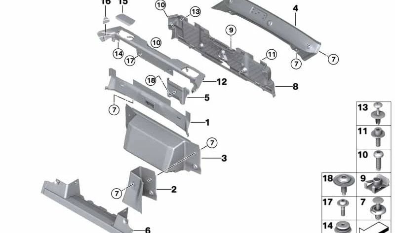 SCREW WITH OEM DRAWING 07149178835 FOR BMW E88, F23. Original BMW.