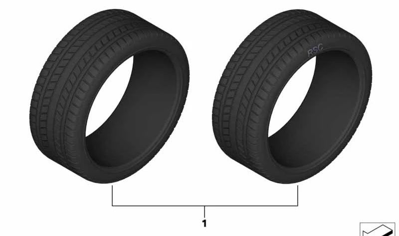 Pirelli Piematics P7 RF -Gürtel für BMW 3 F34 -Serie (OEM 36122327832). Original BMW.