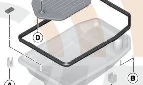 Filtro de óleo completo OEM 24152333824 para BMW E36, E46, E39, E83, Z3. BMW originais.