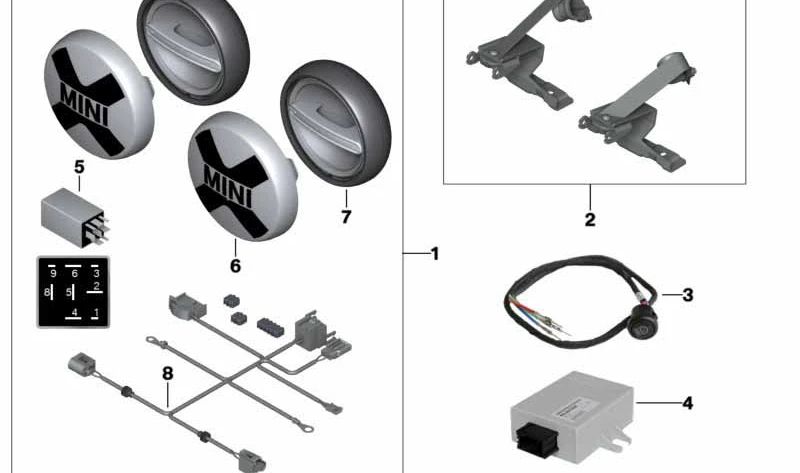 Luz de carretera OEM 63120420300 para MINI R56, F56, Clubman R55, Cabrio R57, Countryman R60... y más. Original MINI.