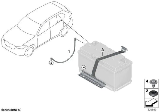 Conducto de desgaseado de batería OEM 61219350093 para BMW X3 G01, X4 G02, X5 G05, X6 G06... y más. Original BMW.
