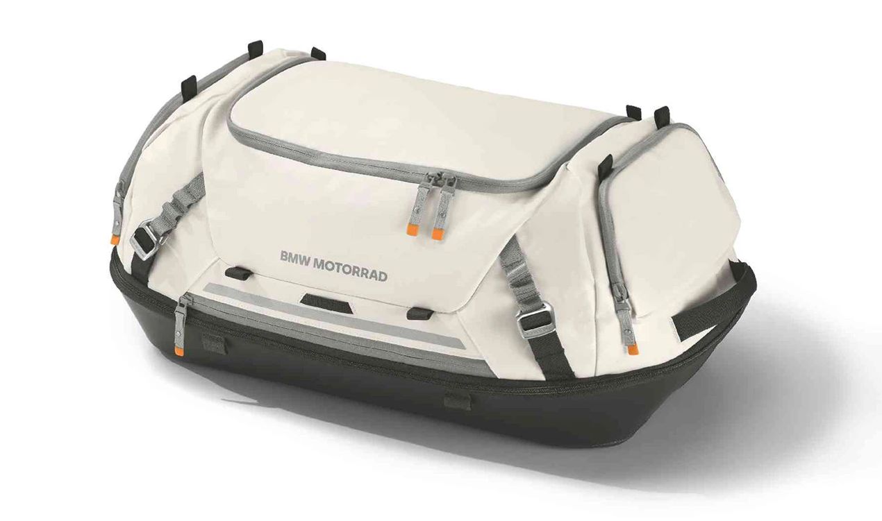 Bolsa traseira Urban Collection OEM 77495A3C3D0 para motocicletas BMW R 1300 GS, R 1200 GS, R 1250 RT, F 850 GS, S 1000 XR... e muito mais. Originais BMW Motorrad.