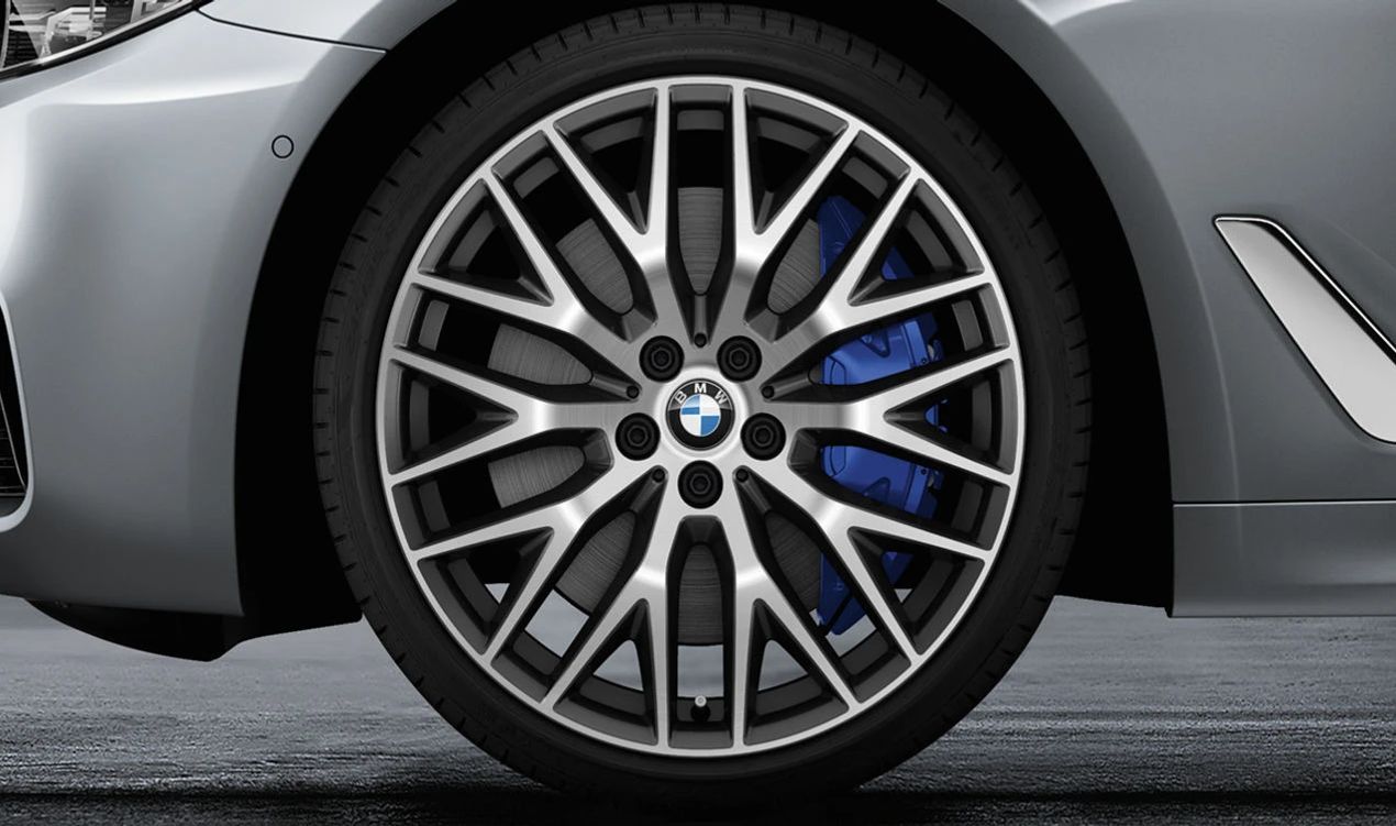 Llantas de aleación Y-Spoke 636 20" OEM 36116863425 para BMW G30 y G31. Color Orbit Grey bicolor. Original BMW.