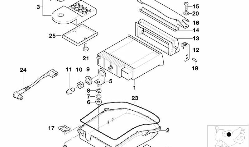 Tank Cap Bottom OEM 46632307921 for BMW Motorrad K1200 LT. Original BMW Motorrad.