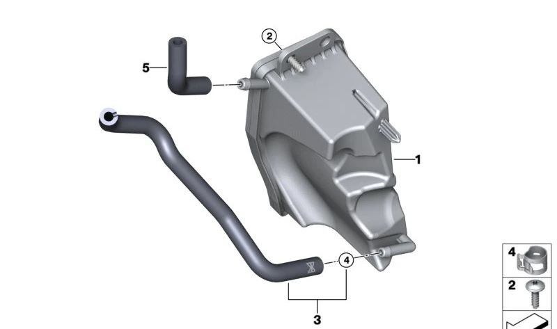 Tornillo de sujeción OEM 17117672755 para motos BMW R 1300 GS, K 1200 S, S 1000 RR... y más. Original BMW Motorrad.