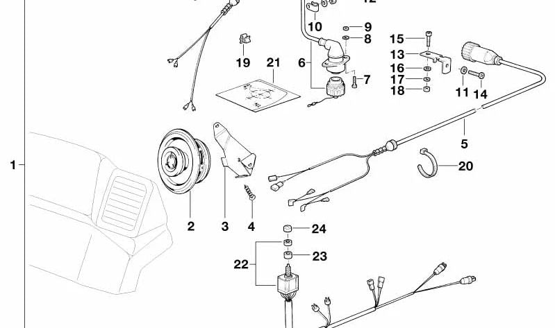 Tornillo metálico OEM 07119907948 para BMW E21, E30, E36, E46, E12, E28, E34, E39, E24, E23, E32, E38, E31, E53, Z3, E85, E86, E52. Original BMW.