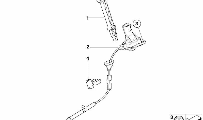 Kit de desbloqueo de emergencia OEM 24507590201 para BMW X5 y X6 {E70,E71}. Compatible con modelos automáticos con tracción total producidos entre 2006 y 2010. Original BMW.