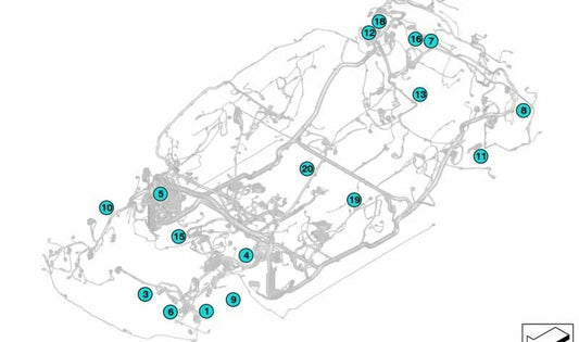 Steckergehäuse für BMW E81, E82, E87N, E88, E90, E90N, E91, E91N, E92, E92N, E93, E93N, G11, G11N, G12, G12N (OEM 12527549804). Original BMW