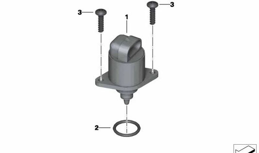 19x3 OEM 13718550409 toroidal ring or Toroidal shutter for bmw c 600 sport motorcycles, C 650 Sport, C 650 GT. Original BMW Motorrad.
