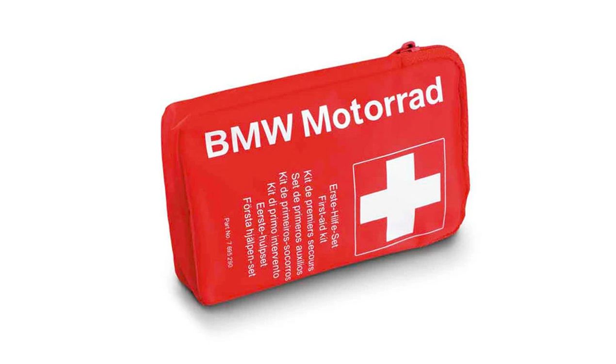 Piccolo kit di pronto soccorso OEM 72602449656 per tutte le moto BMW. BMW Motorrad originale.