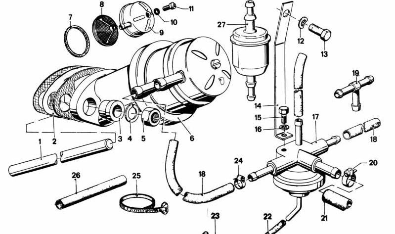 Boquilla de estrangulación OEM 13311265430 para BMW E21, E12. Original BMW.