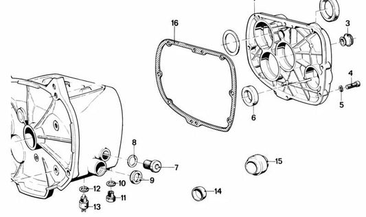 Junta tórica OEM 61311355262 para BMW E9 {2.5CS, 3.0CSL, 3.0CSi} y BMW Motorrad R24x {R50/5, R60/5, R75/5, R100}. Original BMW.