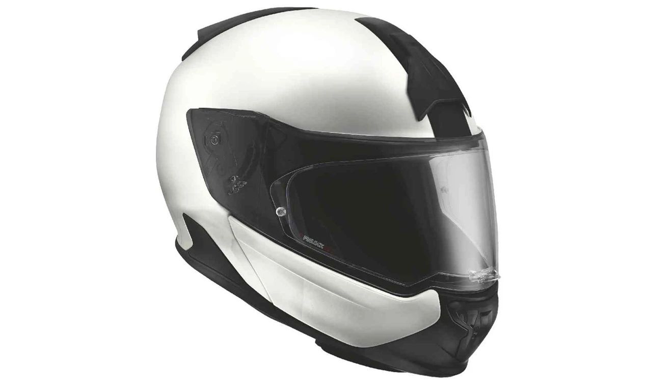 Casco System 7 Carbon Evo talla 54/55 blanco OEM 76315A75166 para motos BMW. Original BMW Motorrad.