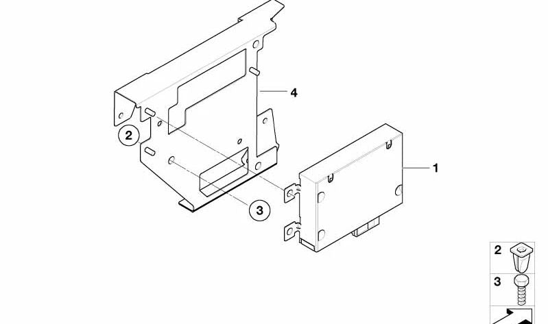 Módulo de auriculares OEM 65126968161 para BMW E60, E61, E70, E71, E72. Original BMW.