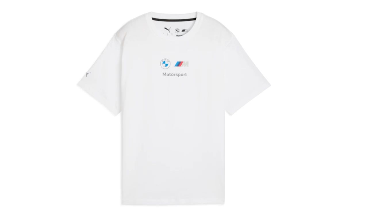 T-shirt femme BMW M Motorsport ESS+ Logo, taille M, blanc. Valable pour BMW. Véritable BMW.