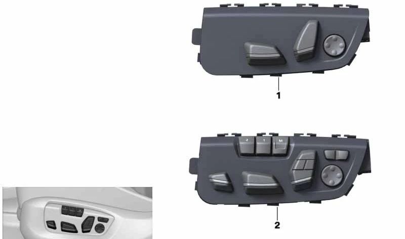 Configuração do OEM esquerdo 61319359819 para BMW F85, F86. BMW original.