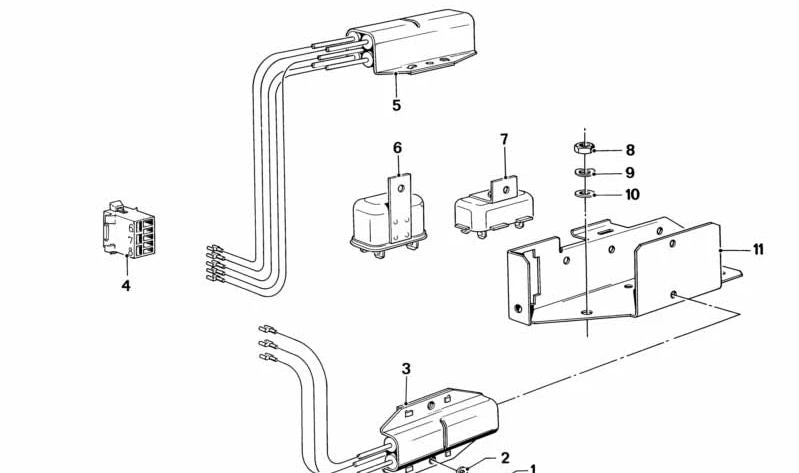 Resistencia limitadora OEM 13641357418 para BMW E12, E24. Original BMW.