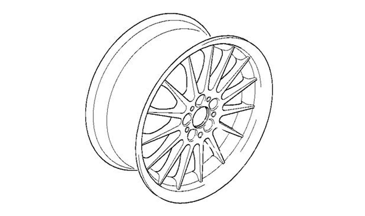 Llantas de aleación estilo radial 32 OEM 36111092962 para BMW E39. Original BMW.