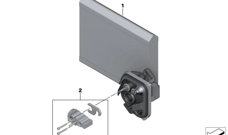 Evaporador del sistema de aire acondicionado OEM 64115A5D0E0 para BMW G60, G61, G68, G90, G70. Original BMW.