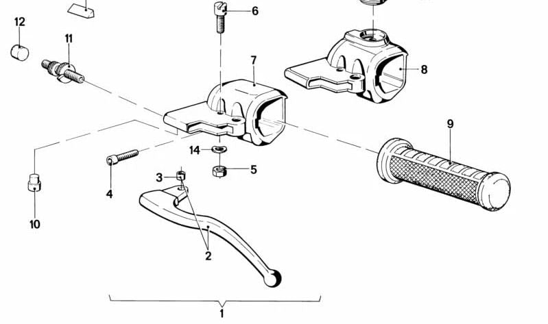 Tapón OEM 32721234724 para BMW Motorrad R248. Pieza original BMW. Forma parte de la empuñadura izquierda. Ideal para recambio o sustitución por desgaste o pérdida.
