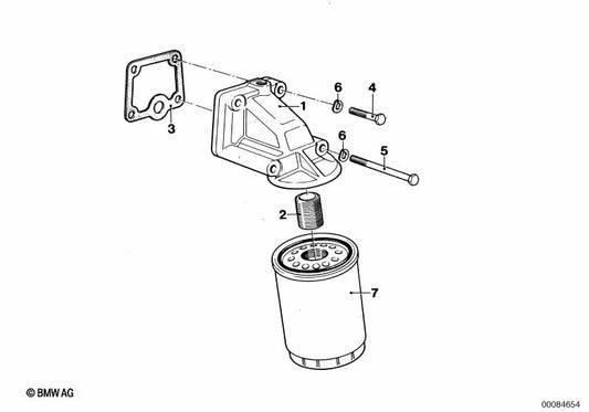 Filtro de aceite OEM 11421304423 para BMW M1 E26 (06/1980 - 07/1981). Original BMW.