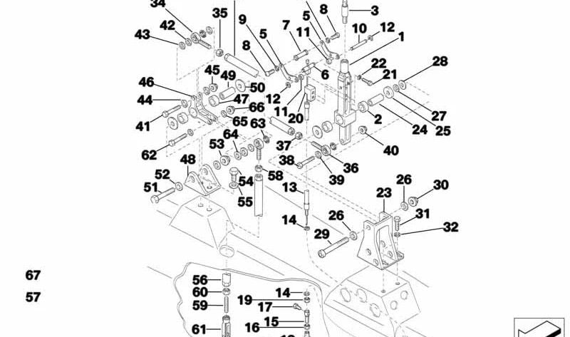 Lagerbock para BMW (OEM 25112483241). Original BMW