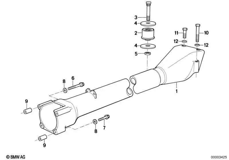 Asse di carico per BMW E46, F30, F80 (OEM 26142294346). BMW originale