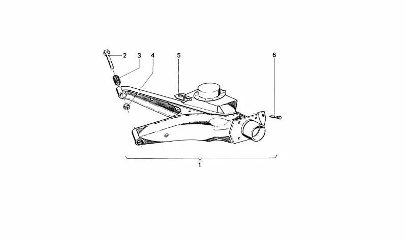 Barra de refuerzo trasera OEM 33553628130 para BMW E60, E61. Original BMW.
