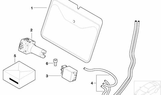 OEM 52209169270 lumbar support pipe for BMW E60, E61, F07, F10, F11, F18, F90, G30, G31, G38, G32, E65, E66, F01, F02, G11, G12, E70, F15, F85, E71, E72, E72, F16, F16, F16, F16. BMW original.