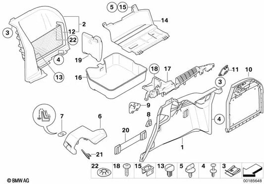 Coletor de escape para BMW Série 3 E91, E91N (OEM 51476958378). BMW original